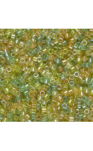 Miyuki delica Beads 11/0 - Sparkling lined lemon lime mix DB-983